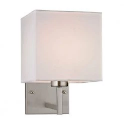 Hammond Collection 1-Light Brushed Nickel Sconce by Titan Lighting