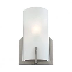 1-Light Brushed Nickel Sconce by Titan Lighting