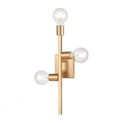 Attune 3-Light Burnished Brass Wall Sconce by Titan Lighting