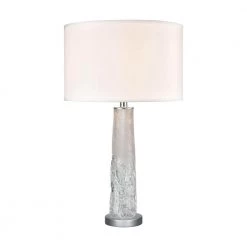 Juneau 30 in. Clear Table Lamp by Titan Lighting