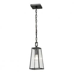 Gloucester Collection 1-Light Charcoal Outdoor Pendant by Titan Lighting