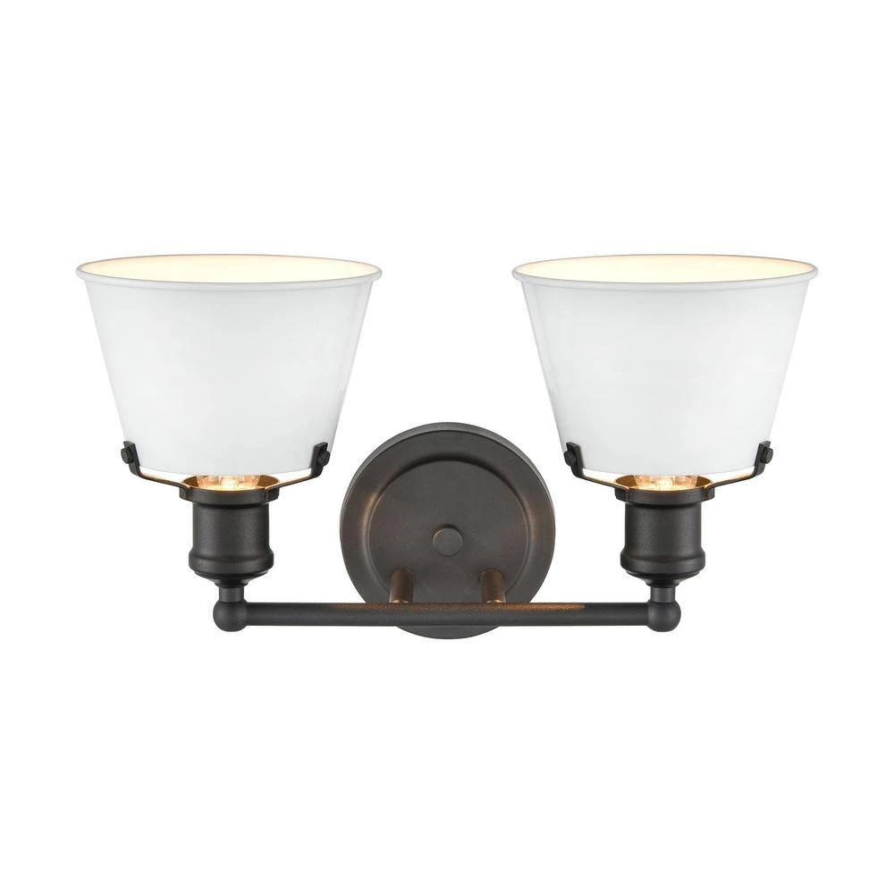 Holgate 15 in. 2-Light Charcoal Vanity Light by Titan Lighting 5 Holgate 15 in. 2-Light Charcoal Vanity Light by Titan Lighting - Image 3
