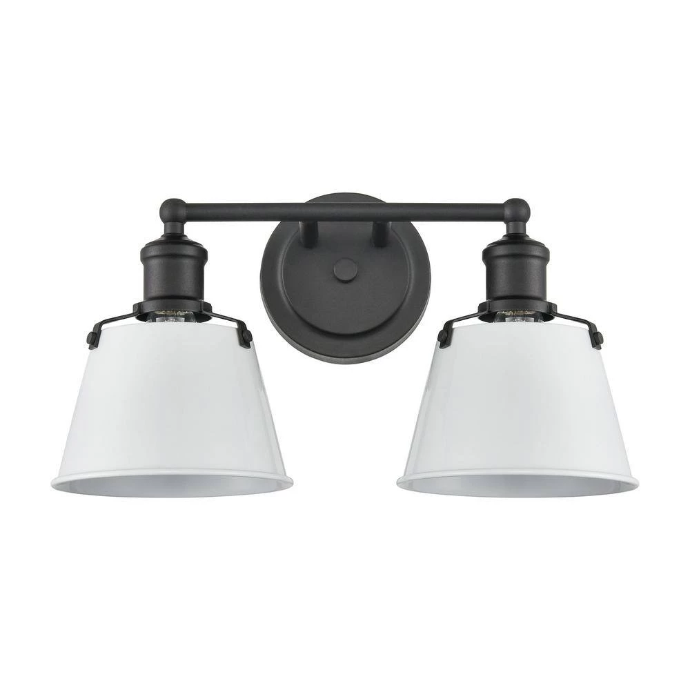 Holgate 15 in. 2-Light Charcoal Vanity Light by Titan Lighting 4 Holgate 15 in. 2-Light Charcoal Vanity Light by Titan Lighting - Image 2