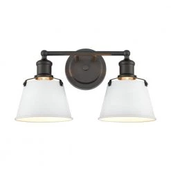 Holgate 15 in. 2-Light Charcoal Vanity Light by Titan Lighting