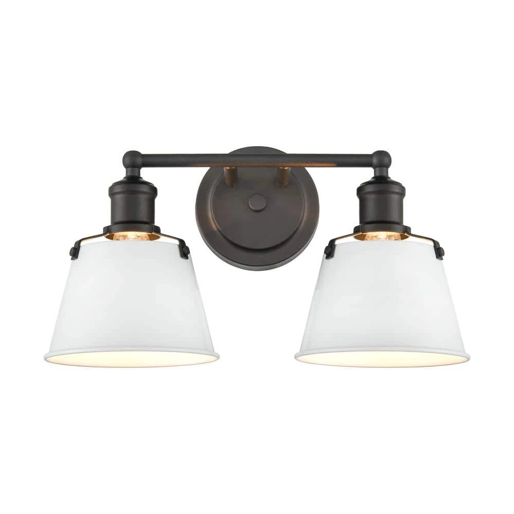 Holgate 15 in. 2-Light Charcoal Vanity Light by Titan Lighting 3 Holgate 15 in. 2-Light Charcoal Vanity Light by Titan Lighting