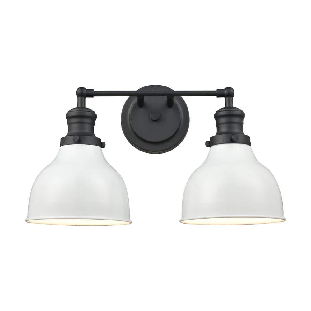 Haralson 17 in. 2-Light Charcoal Vanity Light by Titan Lighting 3 Haralson 17 in. 2-Light Charcoal Vanity Light by Titan Lighting