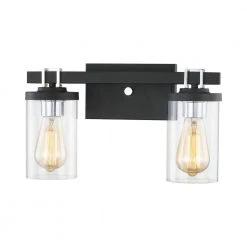 Holdfast 15 in. 2-Light Charcoal Vanity Light by Titan Lighting -Titan Lighting sale2022 charcoal titan lighting vanity lighting tnvl 079210617 1f 1000