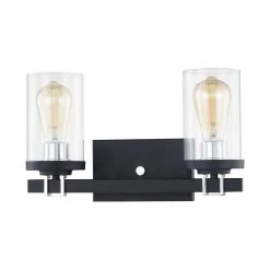 Holdfast 15 in. 2-Light Charcoal Vanity Light by Titan Lighting -Titan Lighting sale2022 charcoal titan lighting vanity lighting tnvl 079210617 4f 1000