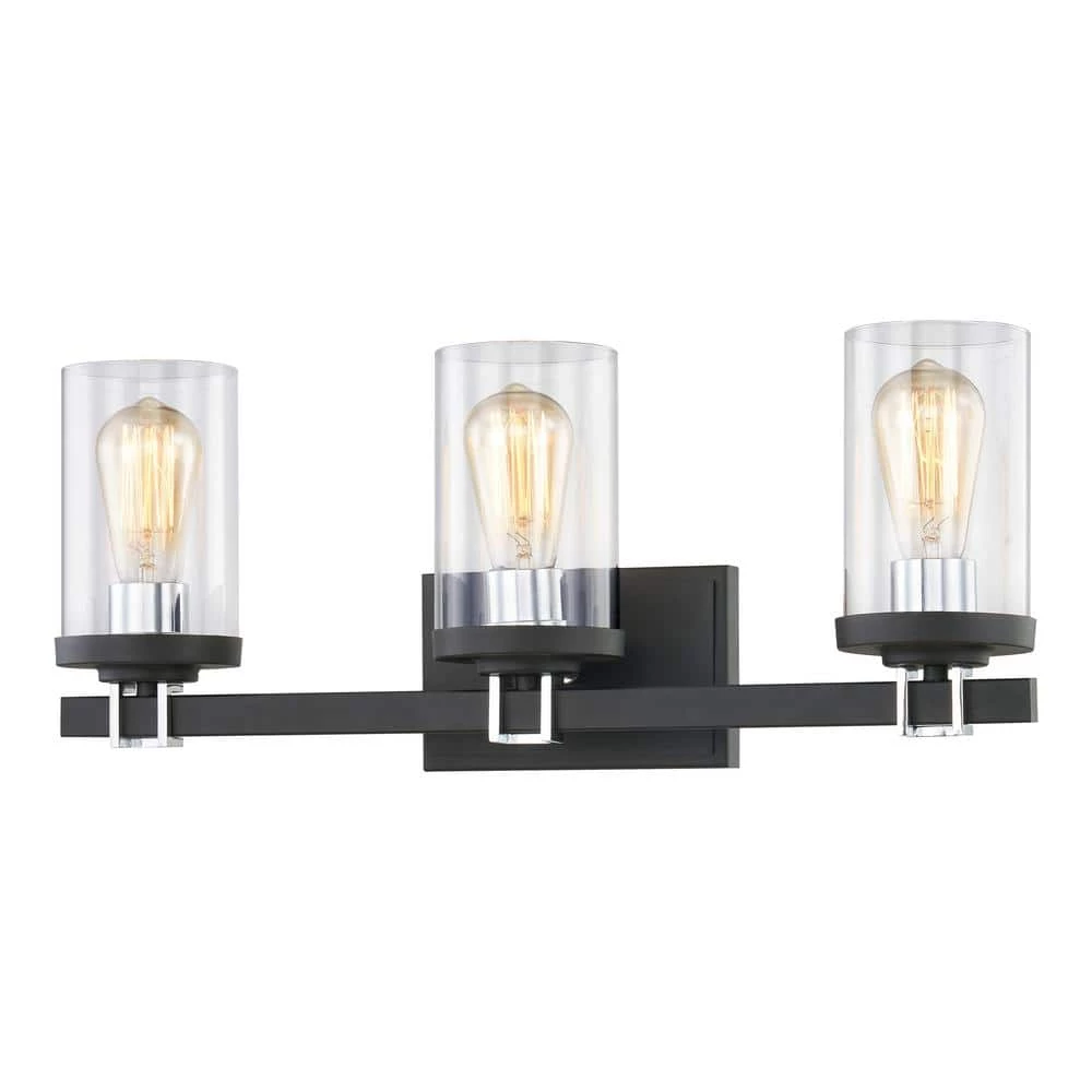 Holdfast 22 in. 3-Light Charcoal Vanity Light by Titan Lighting 3 Holdfast 22 in. 3-Light Charcoal Vanity Light by Titan Lighting