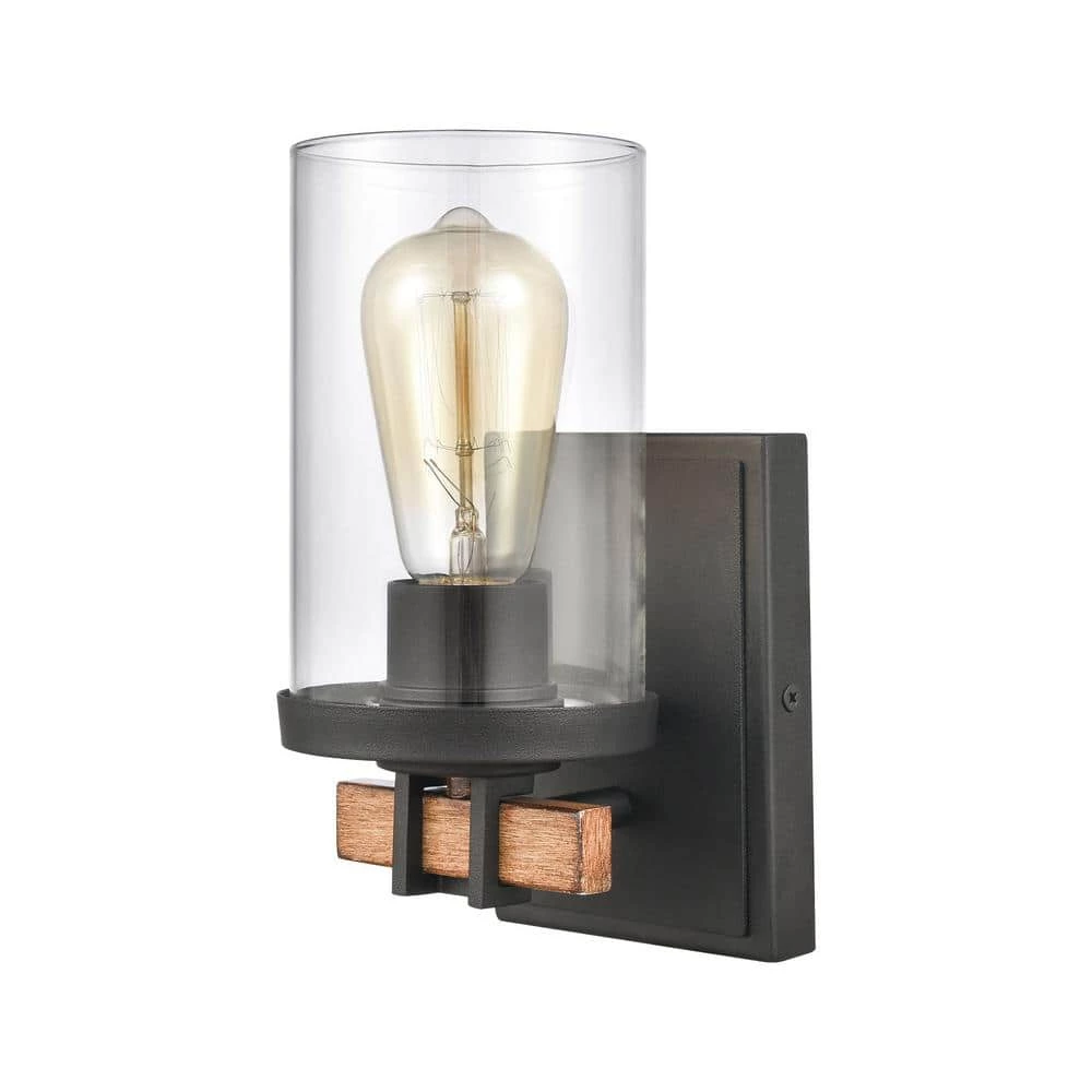 Holdfast 4.25 in. 1-Light Charcoal Vanity Light by Titan Lighting 4 Holdfast 4.25 in. 1-Light Charcoal Vanity Light by Titan Lighting - Image 2