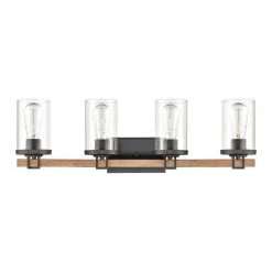Holdfast 28 in. 4-Light Charcoal Vanity Light by Titan Lighting -Titan Lighting sale2022 charcoal titan lighting vanity lighting tnvl 085210617 4f 1000