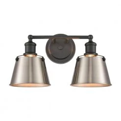 Holgate 15 in. 2-Light Charcoal Vanity Light by Titan Lighting