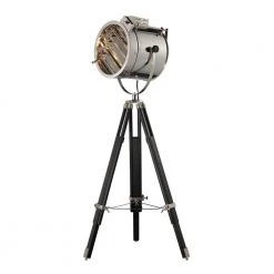 Curzon 67 in. Chrome and Black Adjustable Floor Lamp by Titan Lighting