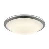 Clancy Chrome and Opal Glass Large Round LED Flush Mount by Titan Lighting
