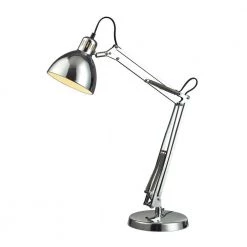 Ingelside 26 in. Chrome Desk Lamp with Chrome Shade by Titan Lighting