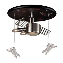 Novelty 3-Light Chrome Flush Mount by Titan Lighting