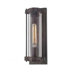 Chasebrook 1-Light Clay Iron Wall Sconce by Titan Lighting