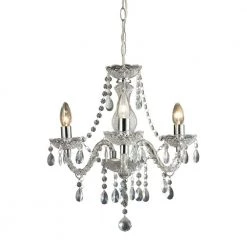 Theatre 3-Light Clear Mini Chandelier by Titan Lighting