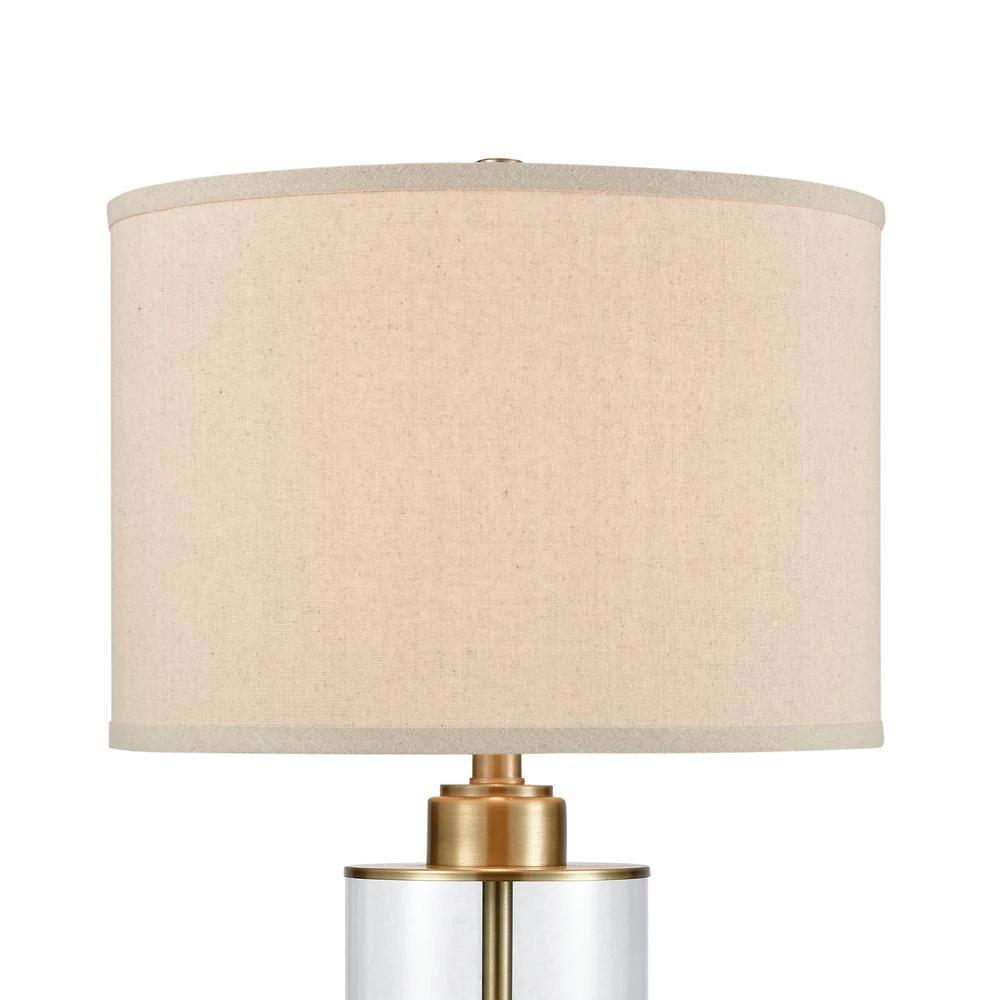 Fermont 28 in. Clear Glass Table Lamp by Titan Lighting 5 Fermont 28 in. Clear Glass Table Lamp by Titan Lighting - Image 3