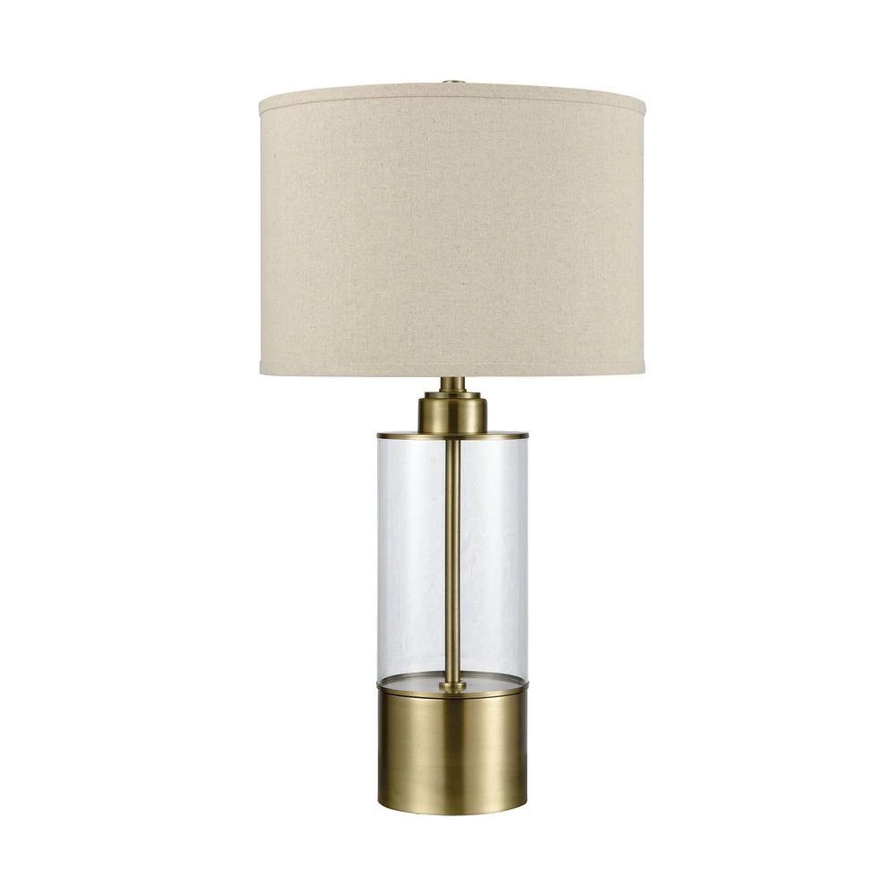 Fermont 28 in. Clear Glass Table Lamp by Titan Lighting 4 Fermont 28 in. Clear Glass Table Lamp by Titan Lighting - Image 2