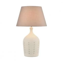 Casterly Table Lamp in Cream by Titan Lighting