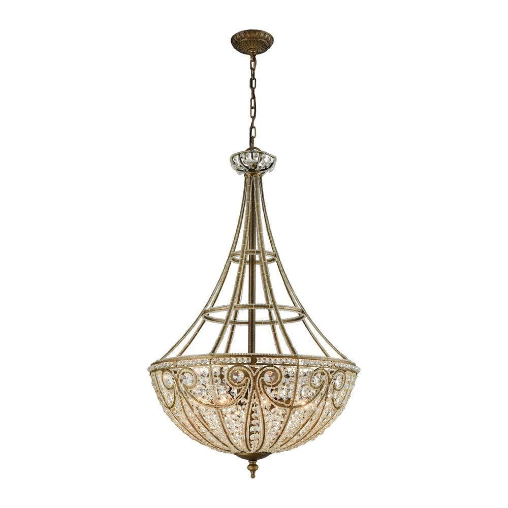 Elizabethan 8-Light Dark Bronze Pendant by Titan Lighting 3 Elizabethan 8-Light Dark Bronze Pendant by Titan Lighting