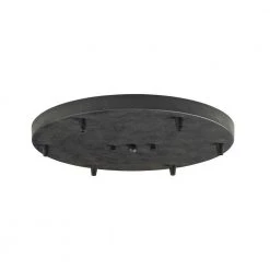 Illuminare Accessories 6-Light Ceiling Mount Dark Rust Round Pan by Titan Lighting