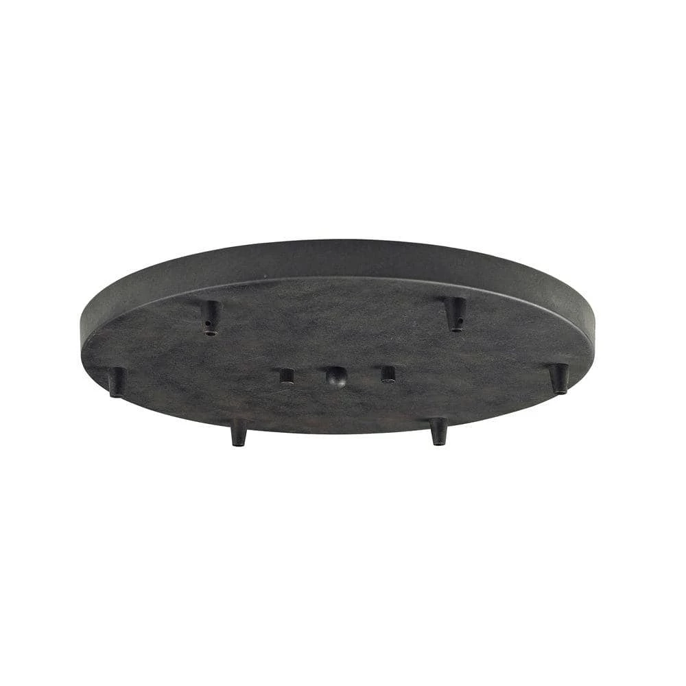 Illuminare Accessories 6-Light Ceiling Mount Dark Rust Round Pan by Titan Lighting 3 Illuminare Accessories 6-Light Ceiling Mount Dark Rust Round Pan by Titan Lighting