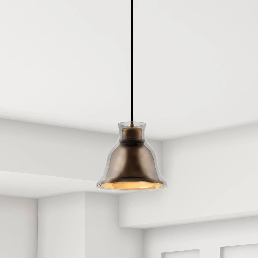 Bolero 1-Light Gold Pendant by Titan Lighting 4 Bolero 1-Light Gold Pendant by Titan Lighting - Image 2
