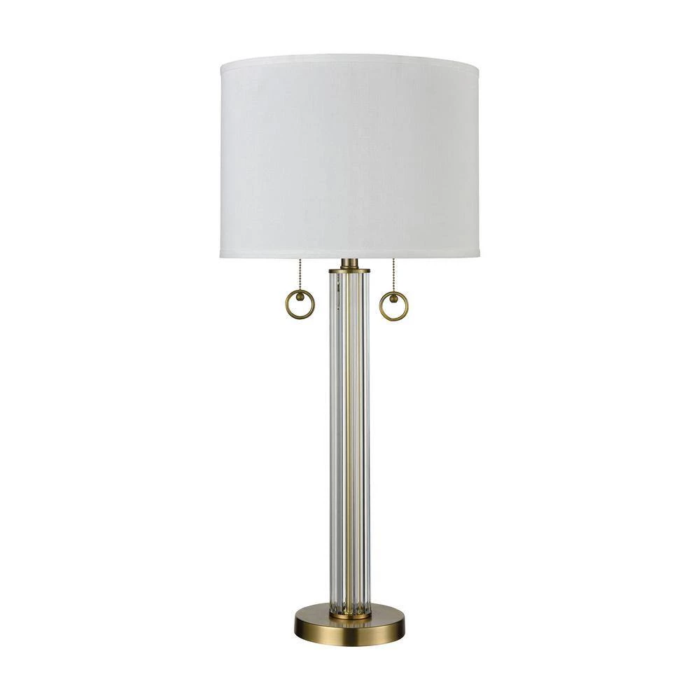 Cannery Row 34 in. Antique Brass Table Lamp by Titan Lighting 4 Cannery Row 34 in. Antique Brass Table Lamp by Titan Lighting - Image 2