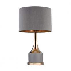 19 in. Small Gold Cone Neck Lamp by Titan Lighting