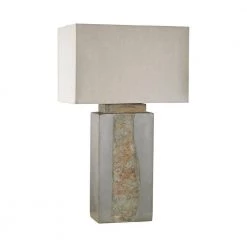 32 in. Grey Musee Outdoor Table Lamp by Titan Lighting