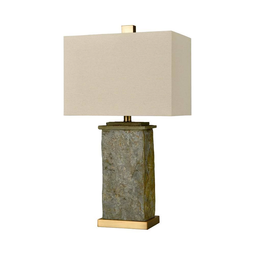 Tenlee 25 in. Gray Slate Table Lamp by Titan Lighting 4 Tenlee 25 in. Gray Slate Table Lamp by Titan Lighting - Image 2