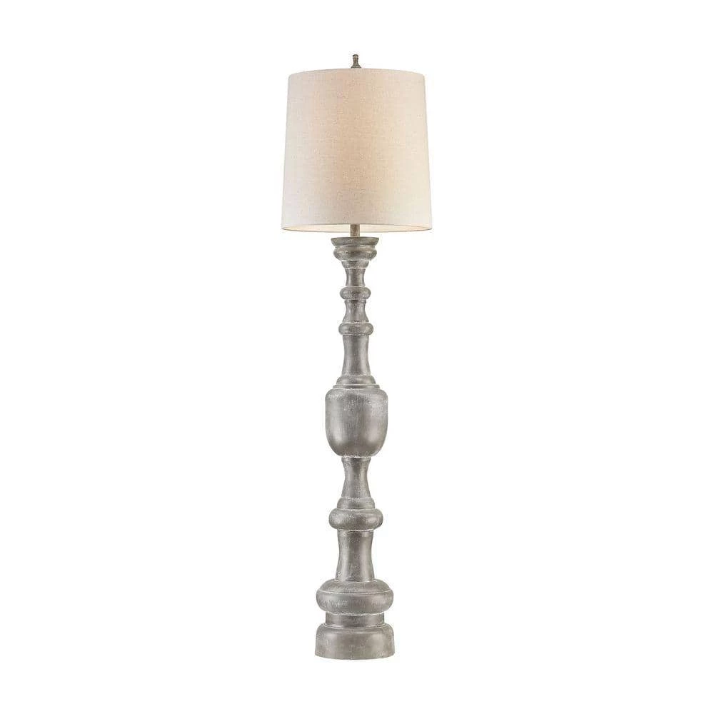 Lillehammer 75 in. Grey White Wash Floor Lamp by Titan Lighting 3 Lillehammer 75 in. Grey White Wash Floor Lamp by Titan Lighting