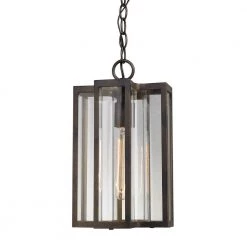 Bianca 1-Light Hazelnut Bronze Outdoor Pendant by Titan Lighting