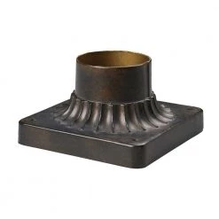 6 in. Hazelnut Bronze Outdoor Steel Pier Mount by Titan Lighting