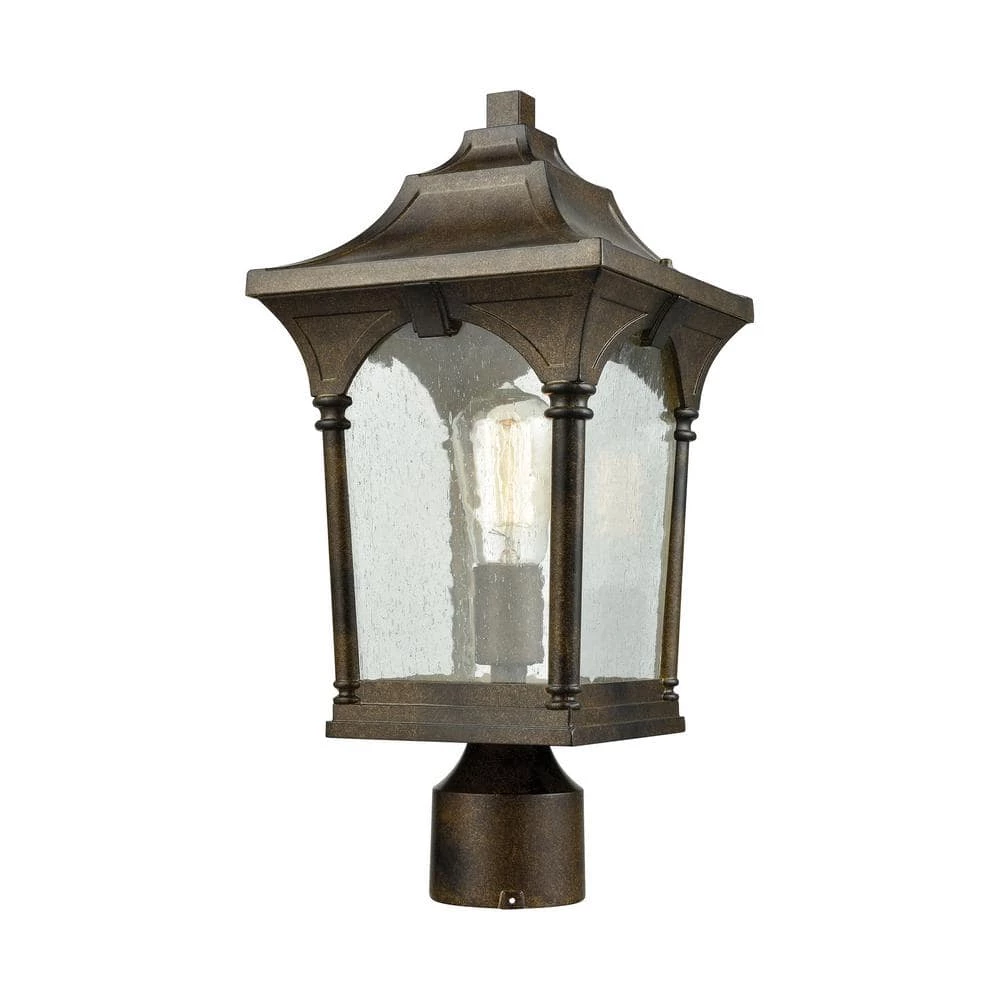 Loringdale 1-Light Outdoor Hazelnut Bronze Post Light by Titan Lighting 3 Loringdale 1-Light Outdoor Hazelnut Bronze Post Light by Titan Lighting