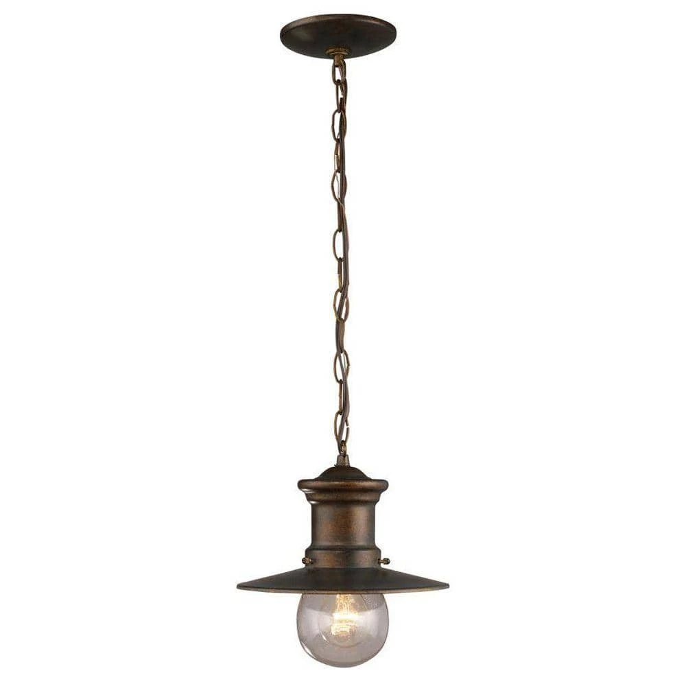 Maritime 1-Light Hazelnut Bronze Outdoor Ceiling Mount Light by Titan Lighting 3 Maritime 1-Light Hazelnut Bronze Outdoor Ceiling Mount Light by Titan Lighting