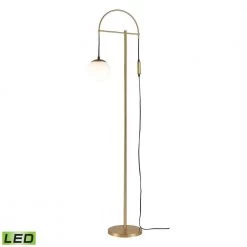 Malbo 71 in. Honey Brass Floor Lamp by Titan Lighting