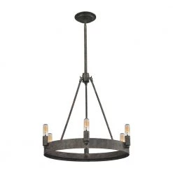 Lewisburg 6-Light Malted Rust Chandelier by Titan Lighting