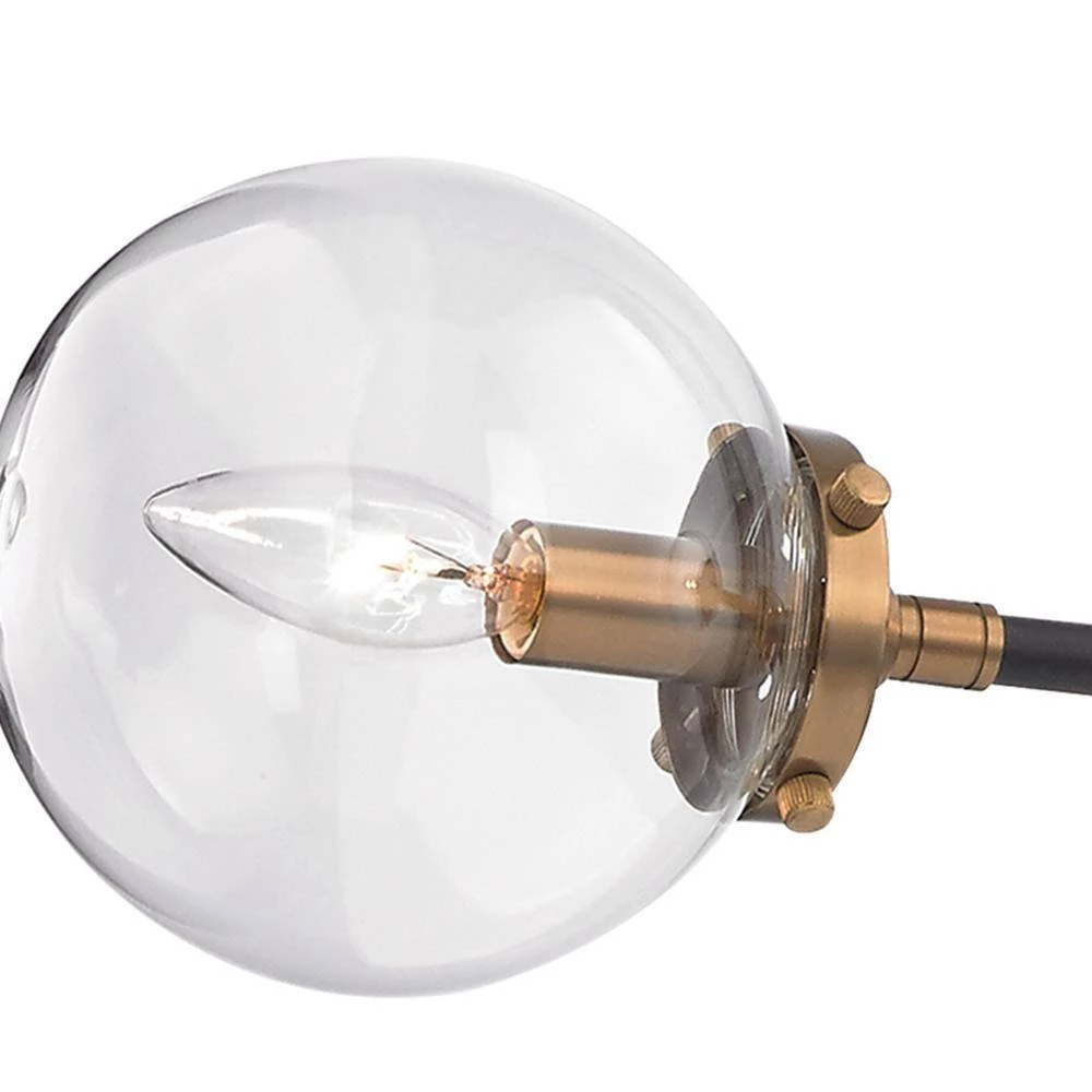 Boudreaux 3-Light Matte Black and Antique Gold Chandelier by Titan Lighting 4 Boudreaux 3-Light Matte Black and Antique Gold Chandelier by Titan Lighting - Image 2