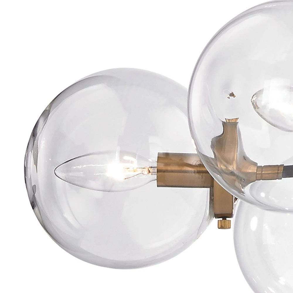 Boudreaux 6-Light Matte Black and Antique Gold Chandelier by Titan Lighting 4 Boudreaux 6-Light Matte Black and Antique Gold Chandelier by Titan Lighting - Image 2