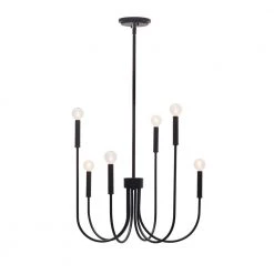 Cary 6-Light Matte Black Chandelier by Titan Lighting 9 Cary 6-Light Matte Black Chandelier by Titan Lighting -Titan Lighting sale2022 matte black titan lighting chandeliers ehd70113dmb 1f 1000