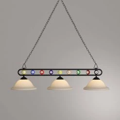 Chalkie 3-Light Matte Black Billiard-Themed Kitchen Island Light with White Shade by Titan Lighting 7 Chalkie 3-Light Matte Black Billiard-Themed Kitchen Island Light with White Shade by Titan Lighting -Titan Lighting sale2022 matte black titan lighting pool table lights tn 93000 40 1000