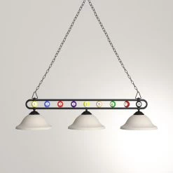 Chalkie 3-Light Matte Black Billiard-Themed Kitchen Island Light with White Shade by Titan Lighting 8 Chalkie 3-Light Matte Black Billiard-Themed Kitchen Island Light with White Shade by Titan Lighting -Titan Lighting sale2022 matte black titan lighting pool table lights tn 93000 a0 1000
