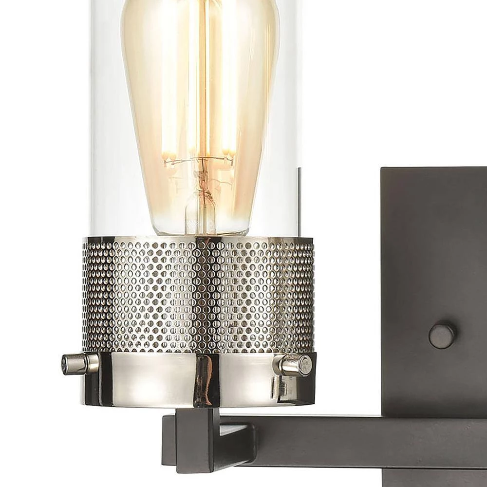 Bergenline 13 in. 2-Light Matte Black Vanity Light by Titan Lighting 4 Bergenline 13 in. 2-Light Matte Black Vanity Light by Titan Lighting - Image 2