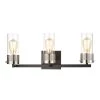 Bergenline 23 in. 3-Light Matte Black Vanity Light by Titan Lighting