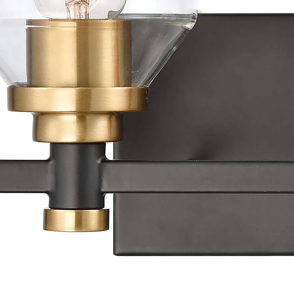 Cambria 13 in. 2-Light Matte Black Vanity Light by Titan Lighting 5 Cambria 13 in. 2-Light Matte Black Vanity Light by Titan Lighting - Image 3