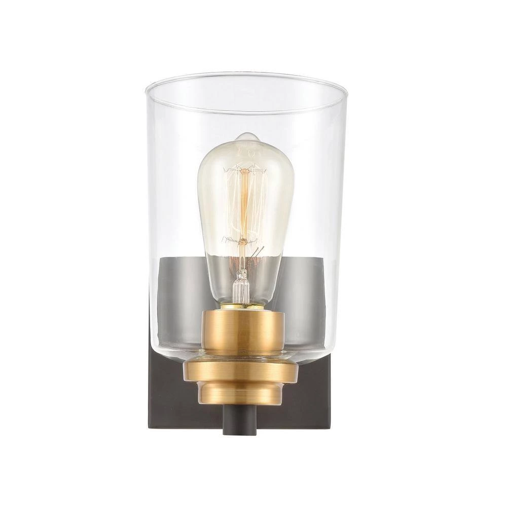 Robins 4.75 in. 1-Light Matte Black Vanity Light by Titan Lighting 4 Robins 4.75 in. 1-Light Matte Black Vanity Light by Titan Lighting - Image 2