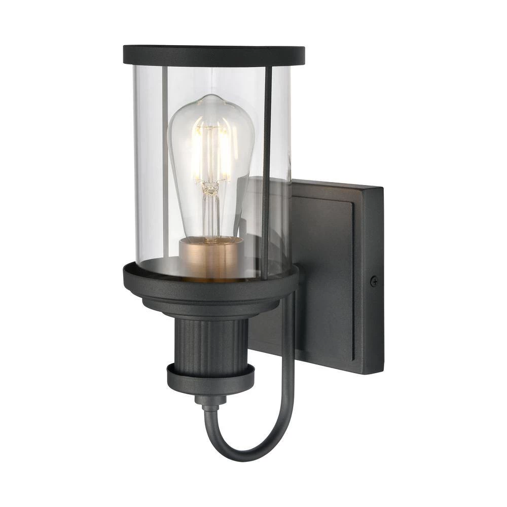 Millburn 5 in. 1-Light Matte Black Vanity Light by Titan Lighting 5 Millburn 5 in. 1-Light Matte Black Vanity Light by Titan Lighting - Image 3